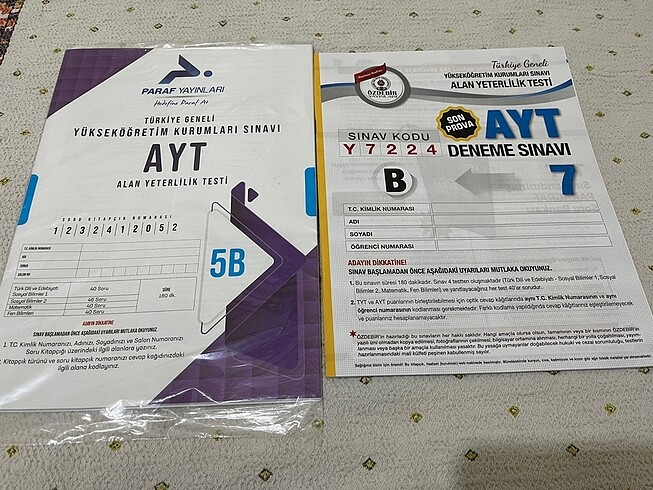 AYT deneme sınavı