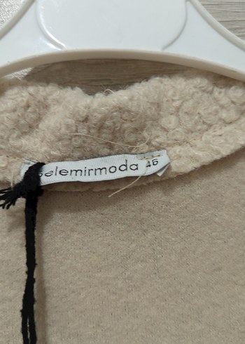 Düğmeli Beyaz uzun Kadın Yelek - Görsel 8