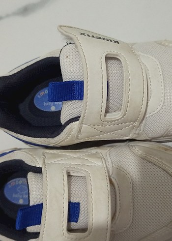 Erkek Çocuk Beyaz Cırt Cırtlı Spor Ayakkabı - Görsel 4