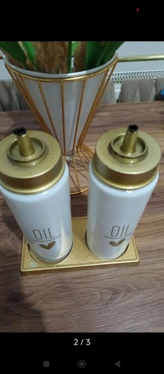 Beyaz Yağlık Seti Altın Detaylı - Görsel 2