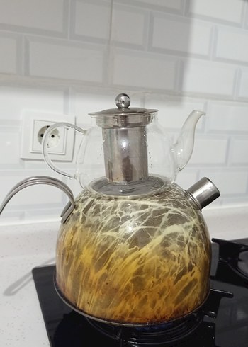 Cam ve Camel Renkli Çaydanlık - Görsel 6