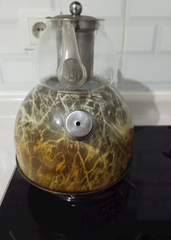 Cam ve Camel Renkli Çaydanlık - Görsel 5