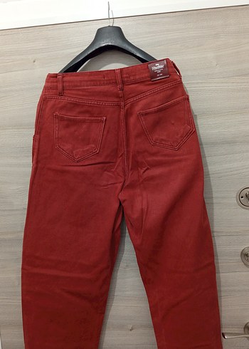 Kiremit Kadın Keten Salaş Pantolon - Görsel 6