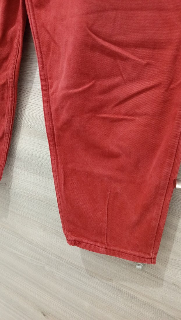 Kiremit Kadın Keten Salaş Pantolon - Görsel 3