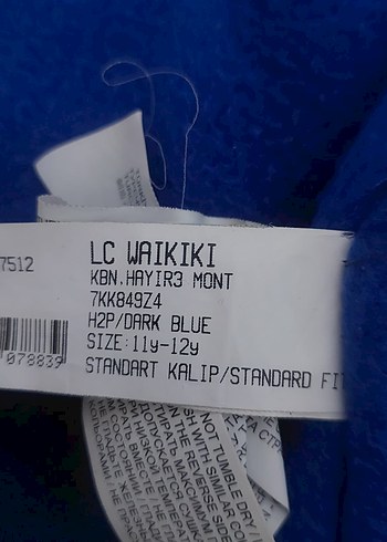 Çocuk Parlak Mavi Fermuarlı Kışlık Mont - Görsel 3