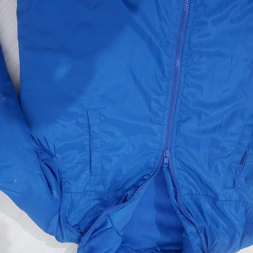 Çocuk Parlak Mavi Fermuarlı Kışlık Mont - Görsel 2