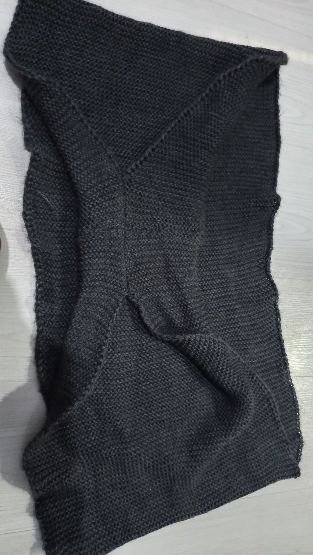 Kadın Antrasit Örgü  Boyunluk - Görsel 3