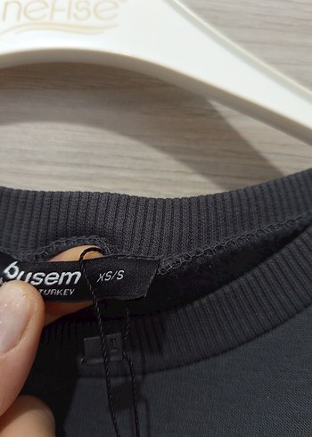 Gri Uzun Kollu Star Baskılı Sweatshirt - Görsel 2