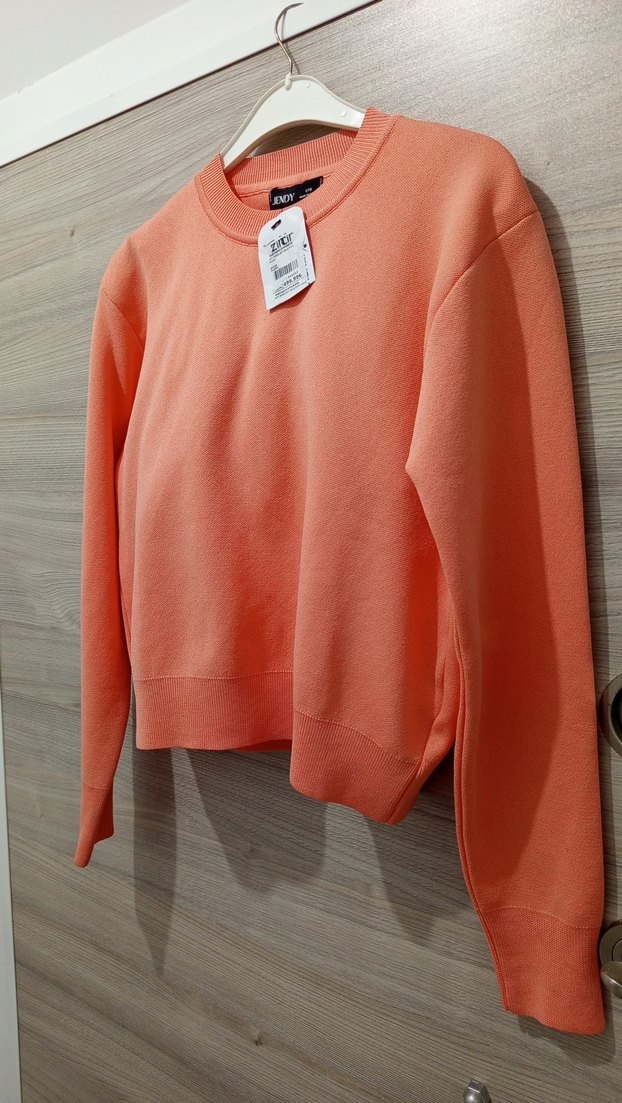 Somon Kısa Kesim Kadın Kazak - Görsel 5