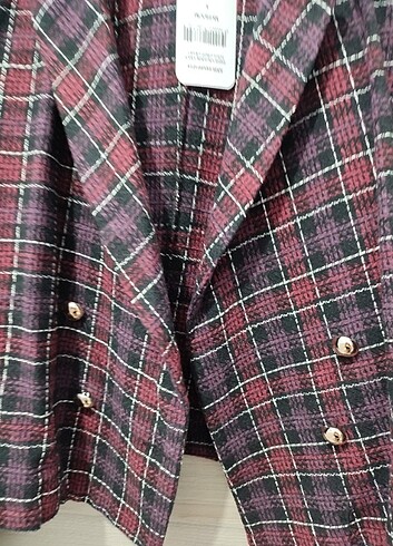 Ekose ceket - Görsel 4