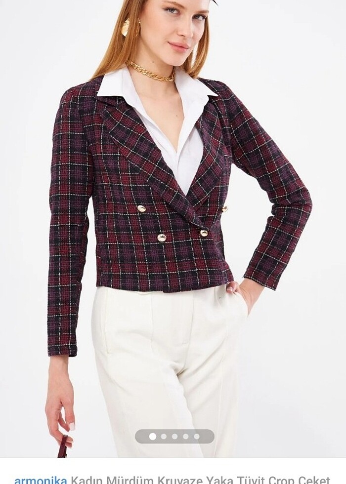 Ekose ceket - Görsel 2