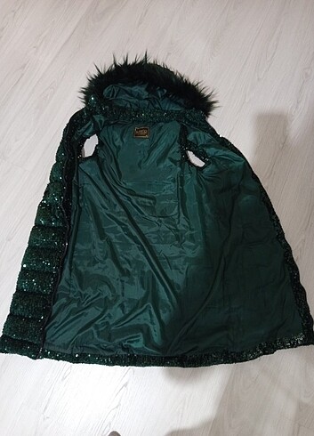 Pul payet şişme mont - Görsel 3