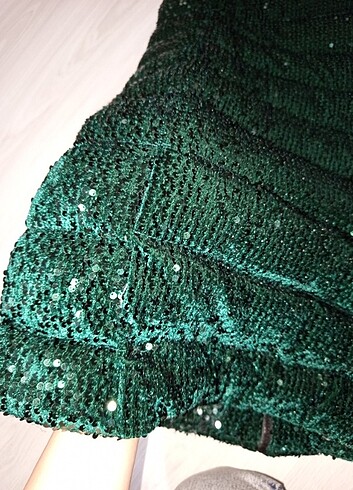 Pul payet şişme mont - Görsel 6