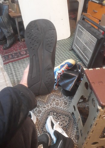 Kadın Siyah Spor Ayakkabı Velcro Bantlı - Görsel 4