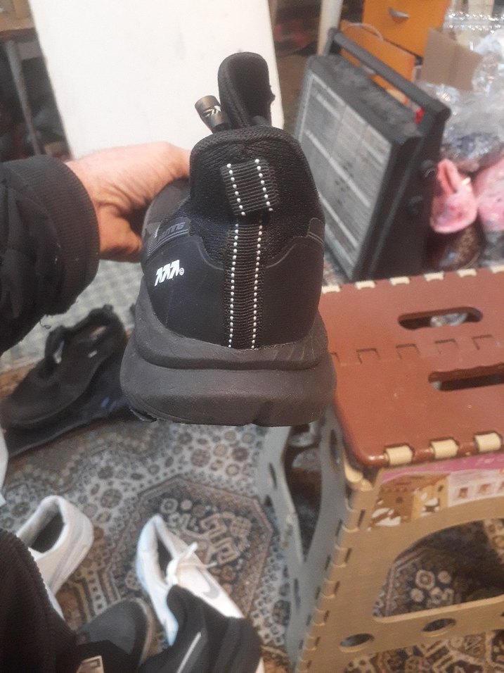 Kadın Siyah Spor Ayakkabı Velcro Bantlı - Görsel 3