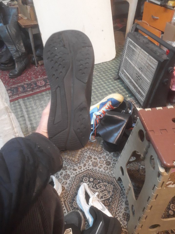 Kadın Siyah Spor Ayakkabı Velcro Bantlı - Görsel 4