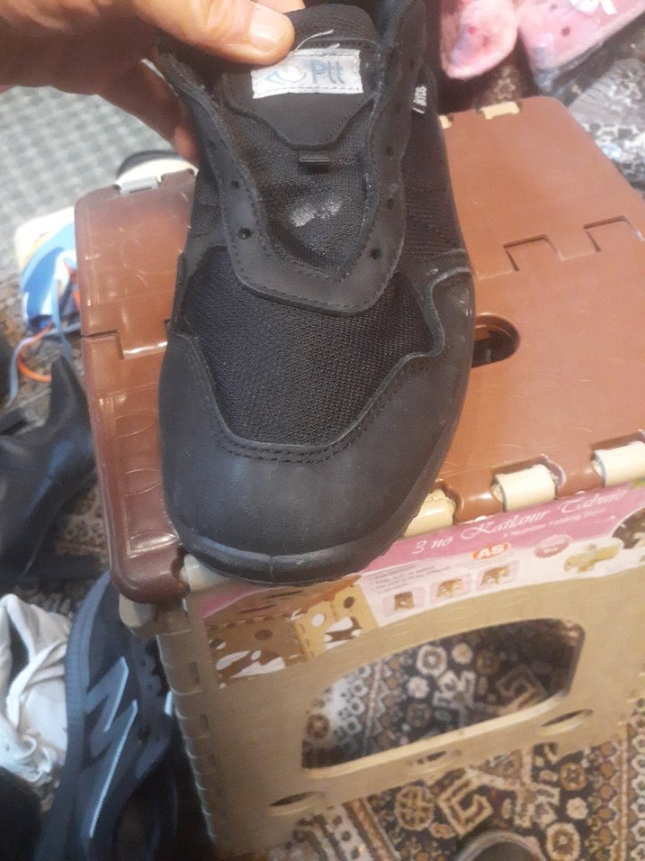 Siyah  Spor Ayakkabı Velcro Bantlı - Görsel 3