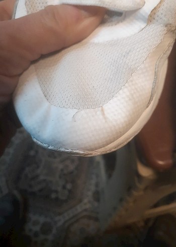 Beyaz Bağcıklı Kadın Spor Ayakkabı - Görsel 2