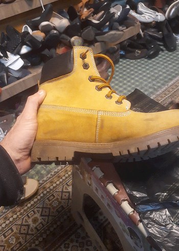 Sarı Bağcıklı Erkek Kauçuk Bot - Görsel 4