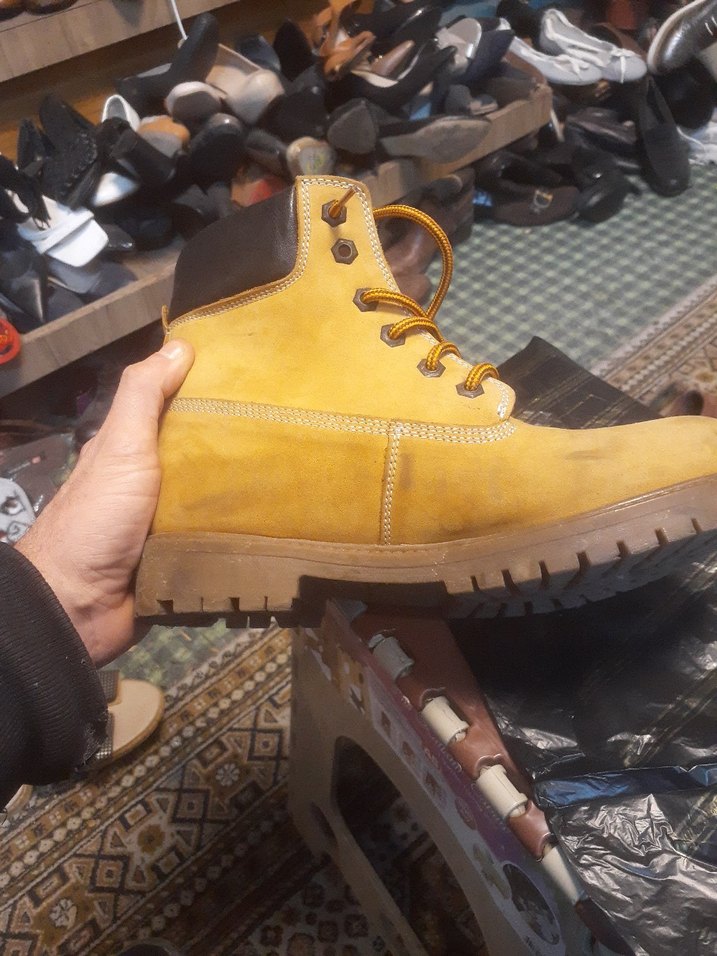 Sarı Bağcıklı Erkek Kauçuk Bot - Görsel 4