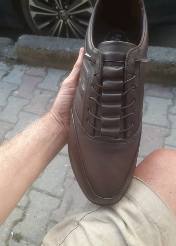 Deri Kahverengi Bağcıklı Erkek Günlük Ayakkabı