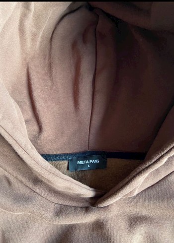 Metafang Kahverengi Kapüşonlu Streetwear Sweatshirt - Görsel 3