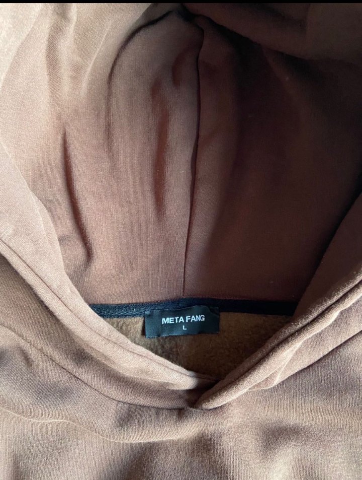 Metafang Kahverengi Kapüşonlu Streetwear Sweatshirt - Görsel 3