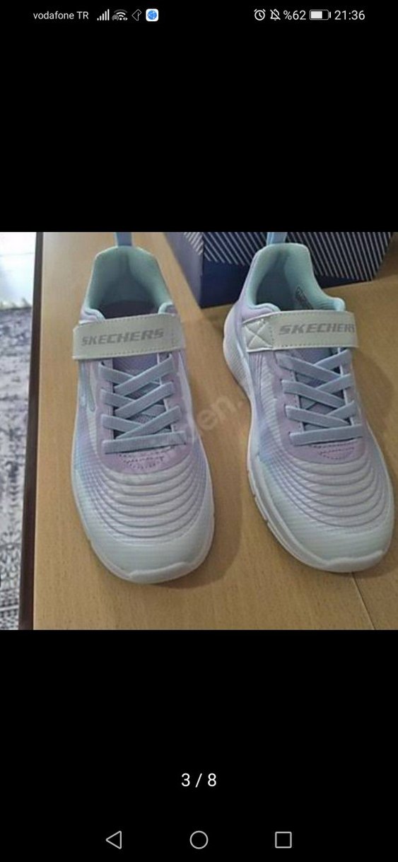 Mor Bağcıksız Bağcıklı Kız Spor Ayakkabısı - Görsel 2