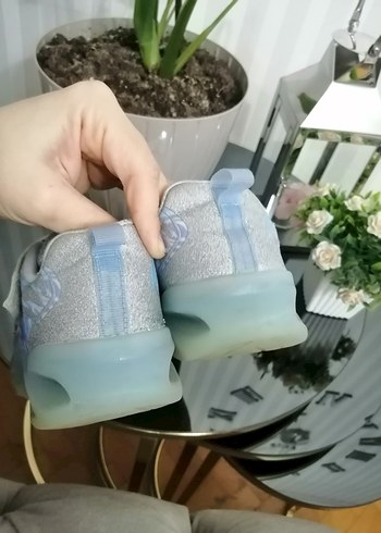 Kız Çocuk Mavi Parlak Bağcıklı Spor Ayakkabı - Görsel 3