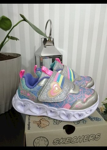 Kız Çocuk Renkli Simli Spor Ayakkabı - Görsel 2