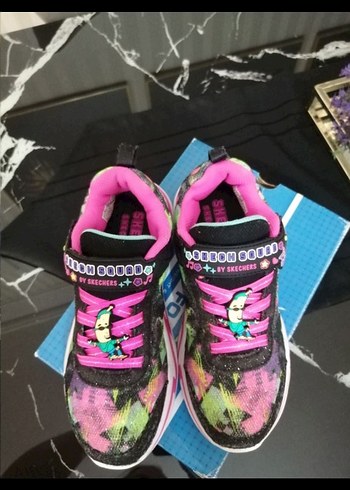 Kız Çocuk Çok Renkli Velcro Spor Ayakkabı - Görsel 4