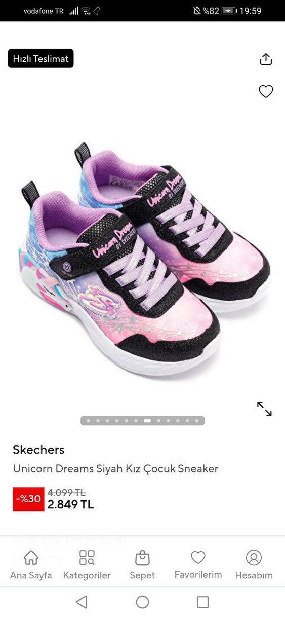 Skechers Unicorn Dreams Kız Çocuk Sneaker - Görsel 3