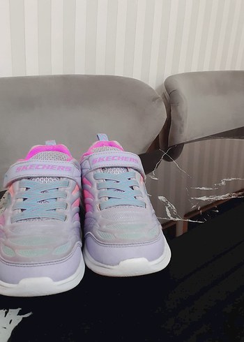 Kız Çocuk Renkli Bağcıklı Spor Ayakkabı - Görsel 5