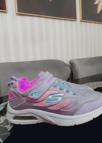 Kız Çocuk Renkli Bağcıklı Spor Ayakkabı - Görsel 2