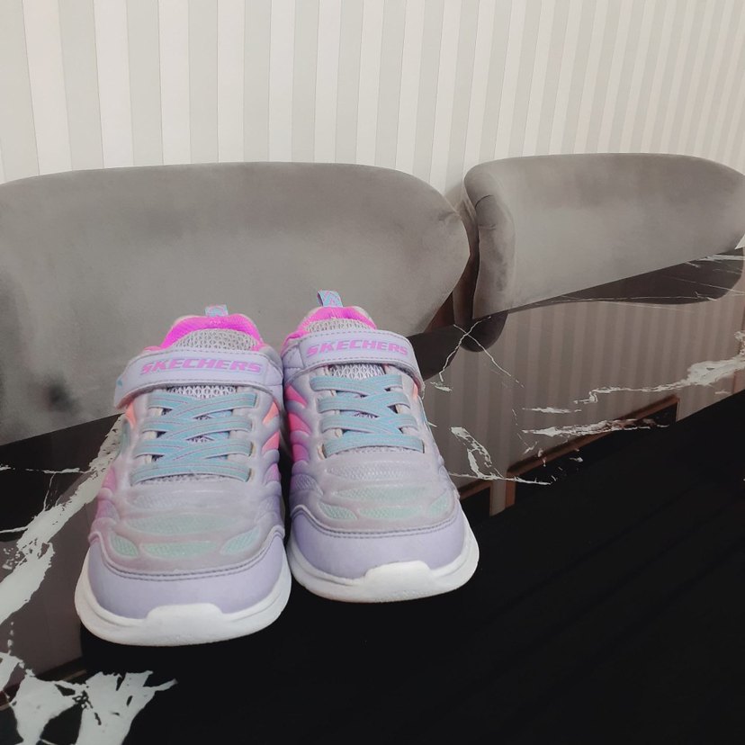 Kız Çocuk Renkli Bağcıklı Spor Ayakkabı - Görsel 5