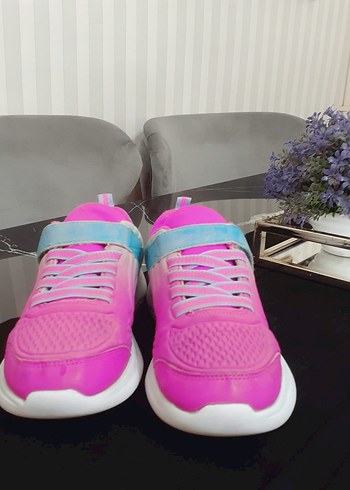 Kız Çocuk Renkli Bağcıksız Spor Ayakkabı - Görsel 5