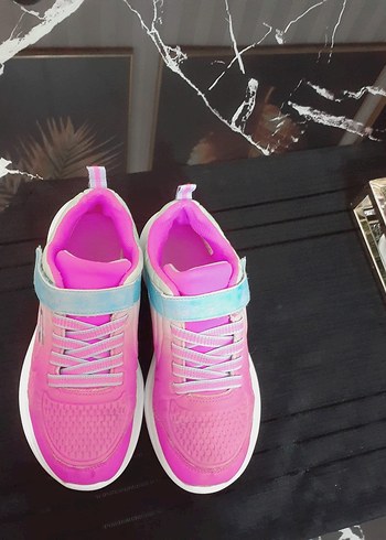 Kız Çocuk Renkli Bağcıksız Spor Ayakkabı - Görsel 4