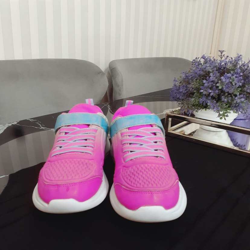 Kız Çocuk Renkli Bağcıksız Spor Ayakkabı - Görsel 5