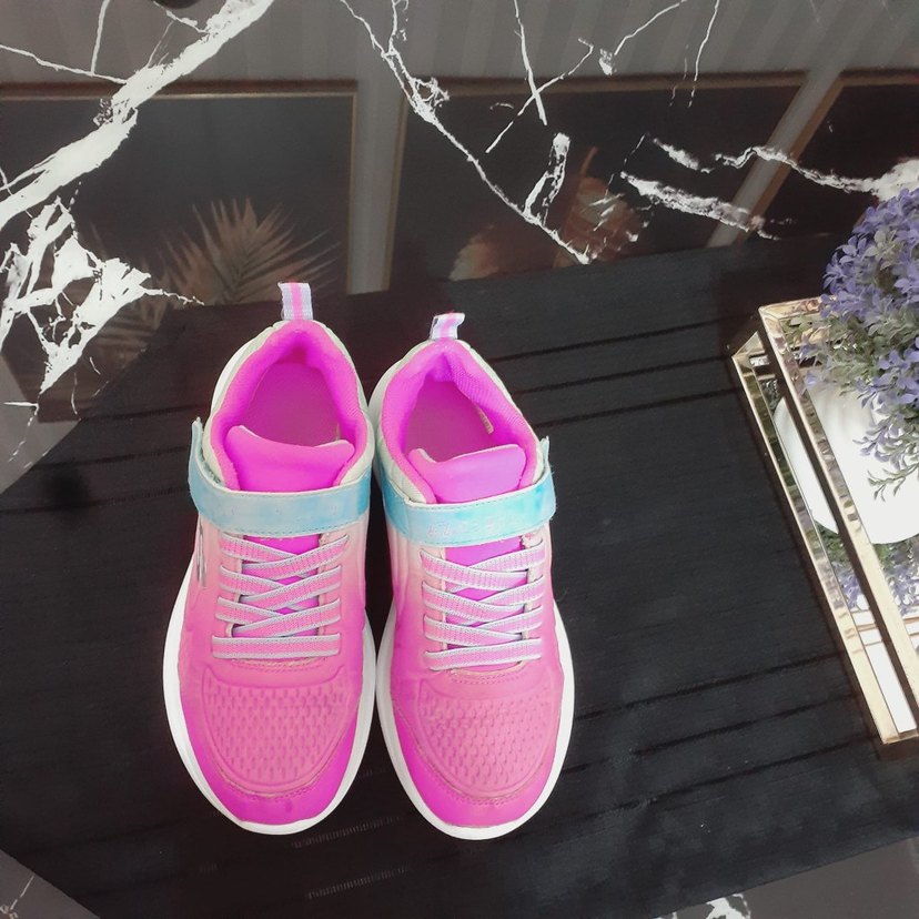 Kız Çocuk Renkli Bağcıksız Spor Ayakkabı - Görsel 4