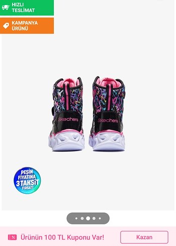 Kız Çocuk Renkli Tie-Dye Spor Ayakkabı - Görsel 2