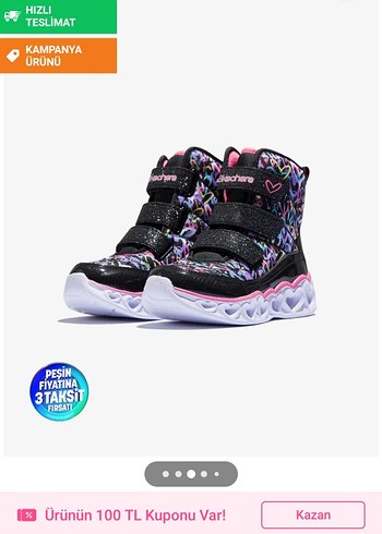 Kız Çocuk Renkli Tie-Dye Spor Ayakkabı - Görsel 3