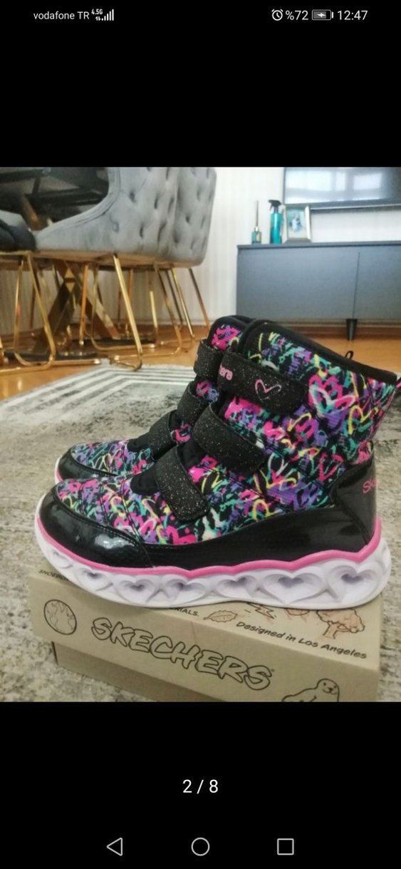 Kız Çocuk Renkli Tie-Dye Spor Ayakkabı - Görsel 5