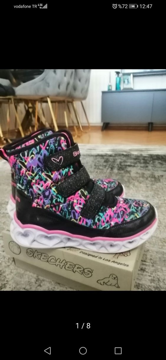 Kız Çocuk Renkli Tie-Dye Spor Ayakkabı - Görsel 4