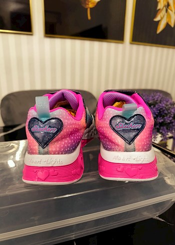 Renkli Bağcıklı ve Cırt Cırtlı Kız Çocuk Spor Ayakkabı - Görsel 2