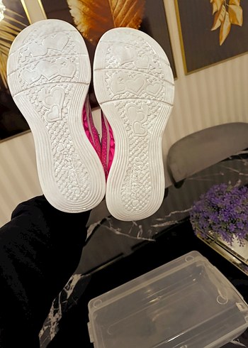 Renkli Bağcıklı ve Cırt Cırtlı Kız Çocuk Spor Ayakkabı - Görsel 5