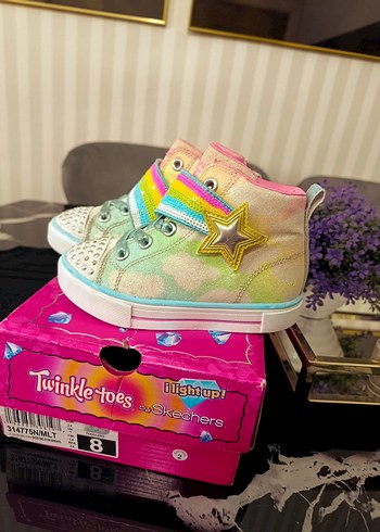 Kız Çocuk Renkli Bağcıksız Spor Ayakkabı - Görsel 5