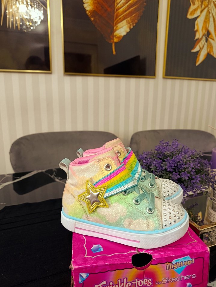 Kız Çocuk Renkli Bağcıksız Spor Ayakkabı - Görsel 3