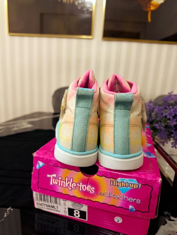 Kız Çocuk Renkli Bağcıksız Spor Ayakkabı - Görsel 4