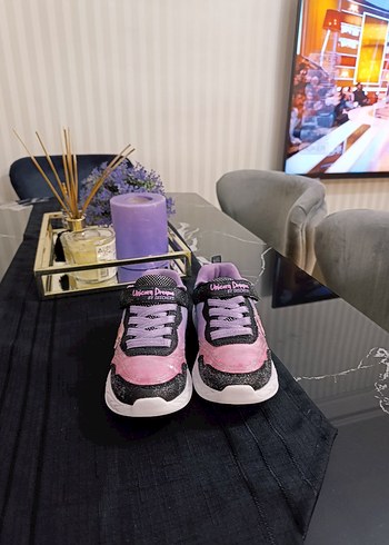 Kız Çocuk Renkli Bağcıklı Spor Ayakkabı - Görsel 5