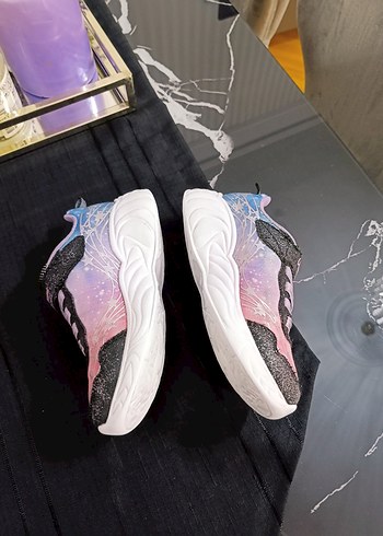 Kız Çocuk Renkli Bağcıklı Spor Ayakkabı - Görsel 9